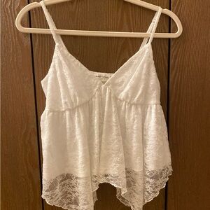 White Lace Camisole Top